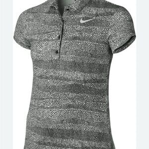 Nike Women’s Dri-FIT Precision Zebra Print Golf Polo